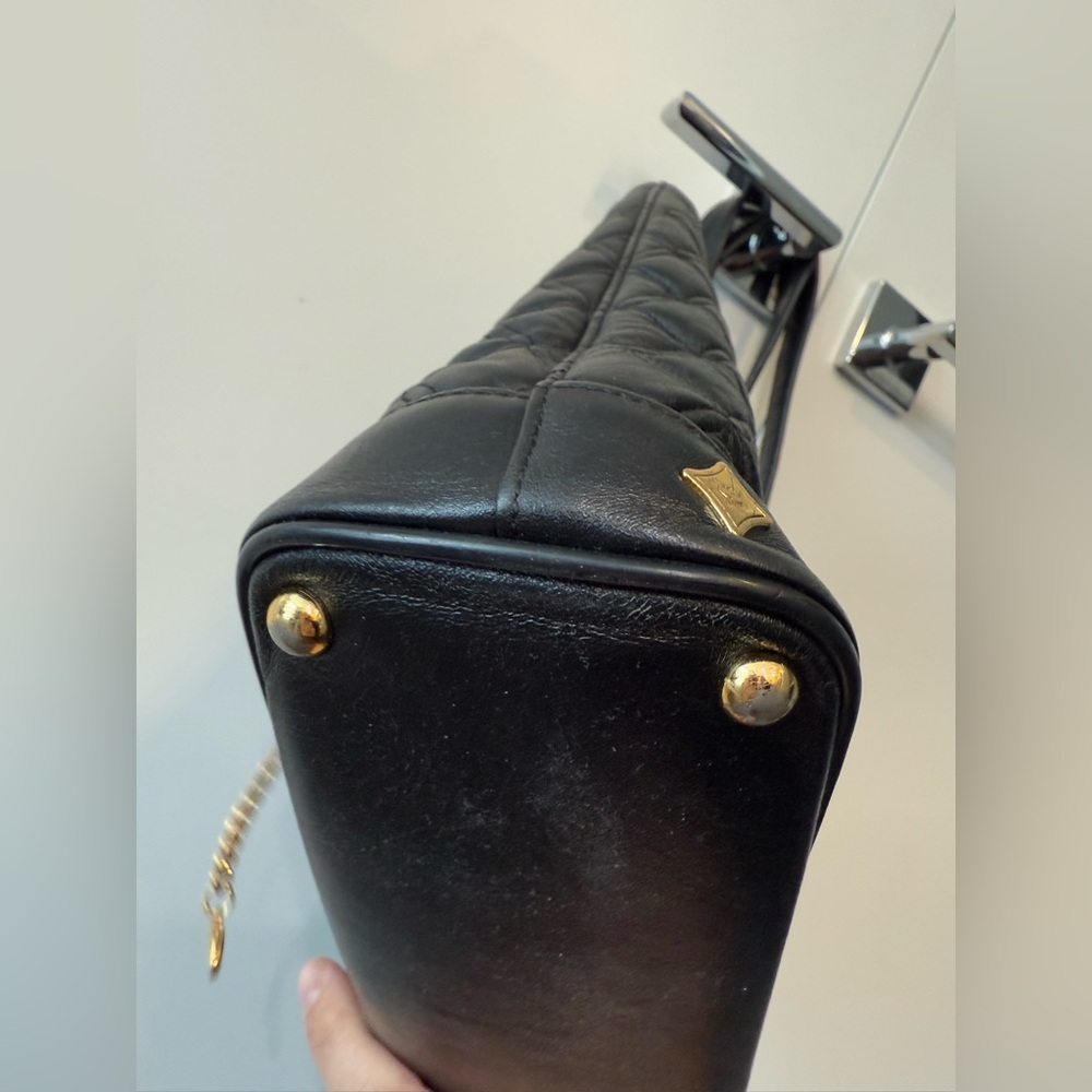 MCM Quilted Leather Tote Bag in Black. + COA. EUC - Picture 4 of 8